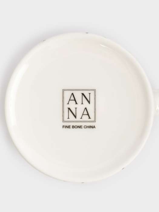 Кружка, 380 мл, фарфор F, белая, с золотистым кантом, Колокольчики, Giardino ANNA LAFARG ANLAF-TNG160525-2