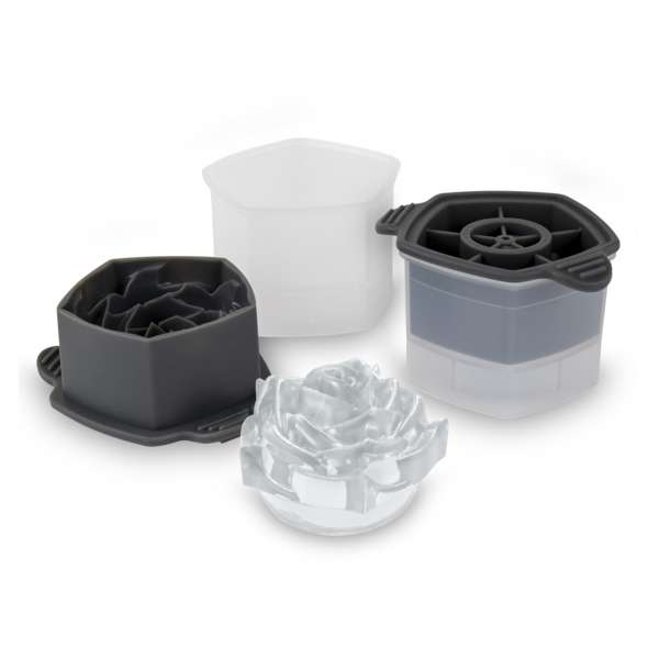 Набор форм силиконовых для льда Tovolo Роза 2 шт, графитовый