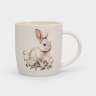 Кружка, 360 мл, фарфор N, белая, Кролик в цветах, Bunny ANNA LAFARG ANLAF-MJ25-08264