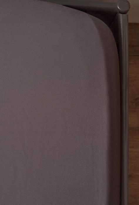 Простыня из премиального сатина темно-серого цвета из коллекции essential, 180х270 см Tkano TK24-SH0022