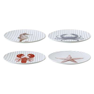 Набор из четырех тарелок aquarium из коллекции sea treasures, D21,5 см Tkano TK24-TW_PL0003
