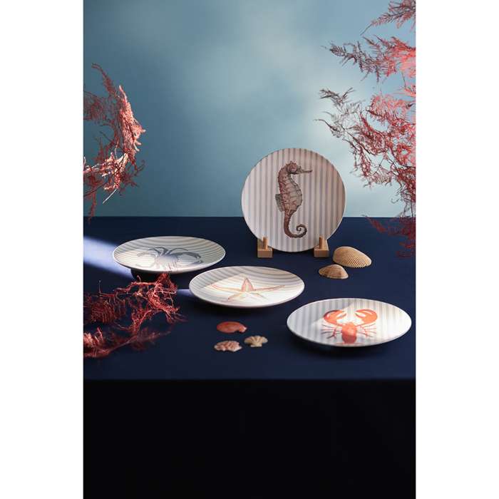 Набор из четырех тарелок aquarium из коллекции sea treasures, D21,5 см Tkano TK24-TW_PL0003