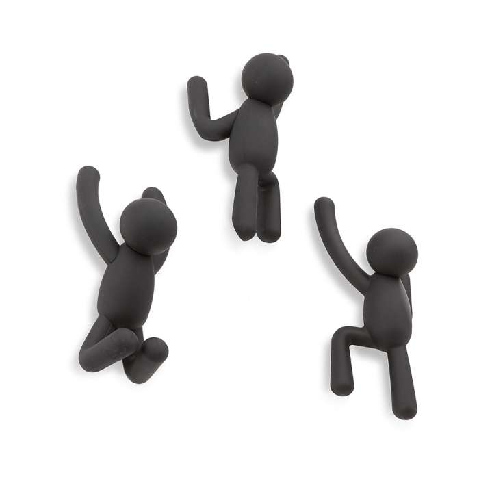 Набор крючков buddy, черный, 3 шт. UMBRA 318165-040