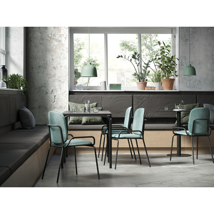 Стул ror, 2 frame, велюр, черный/зеленый LATITUDE RORCH2FRBKVLRGRN