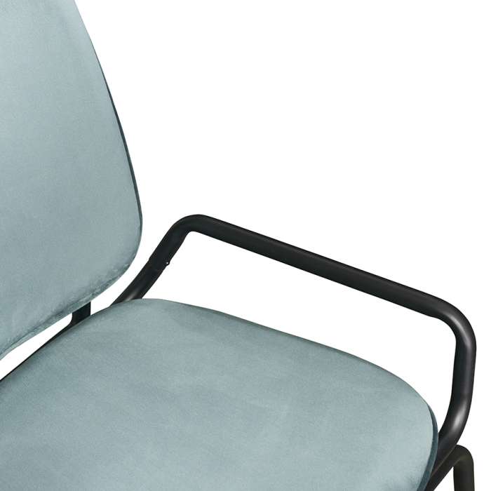 Стул ror, 2 frame, велюр, черный/зеленый LATITUDE RORCH2FRBKVLRGRN