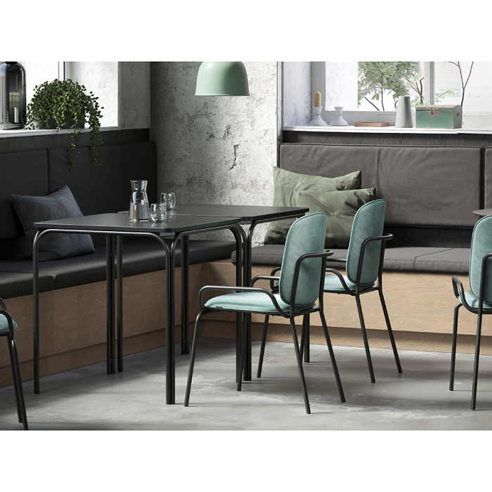 Стул ror, 2 frame, велюр, черный/зеленый LATITUDE RORCH2FRBKVLRGRN