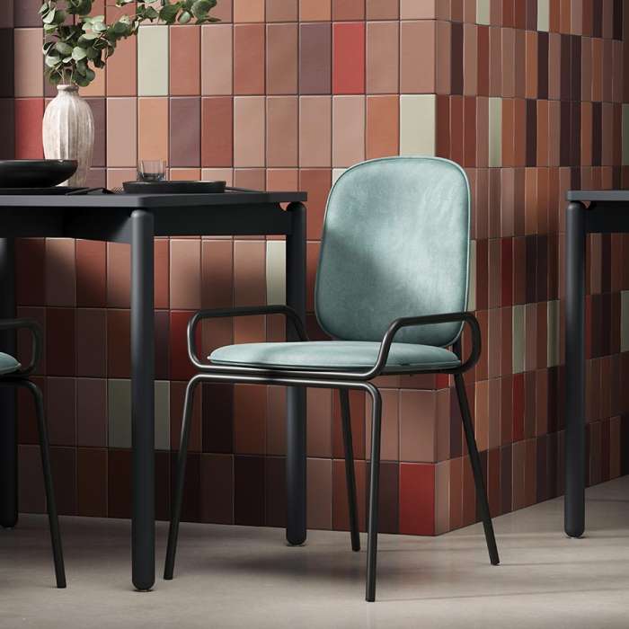 Стул ror, 2 frame, велюр, черный/зеленый LATITUDE RORCH2FRBKVLRGRN