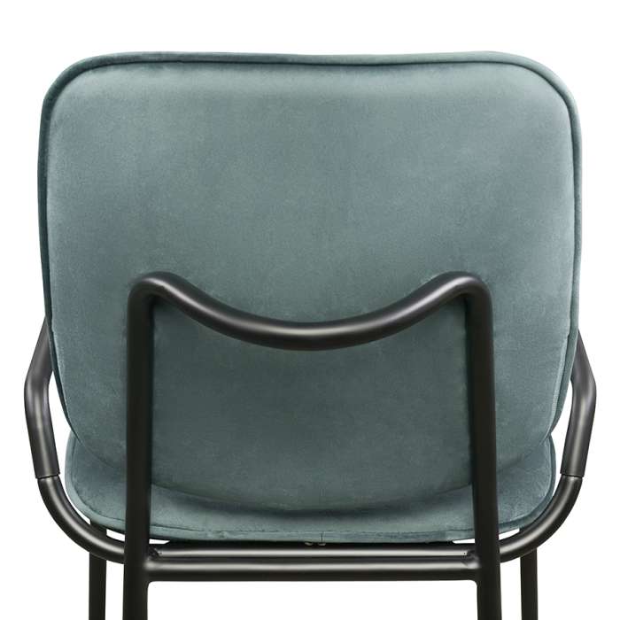 Стул ror, 2 frame, велюр, черный/зеленый LATITUDE RORCH2FRBKVLRGRN