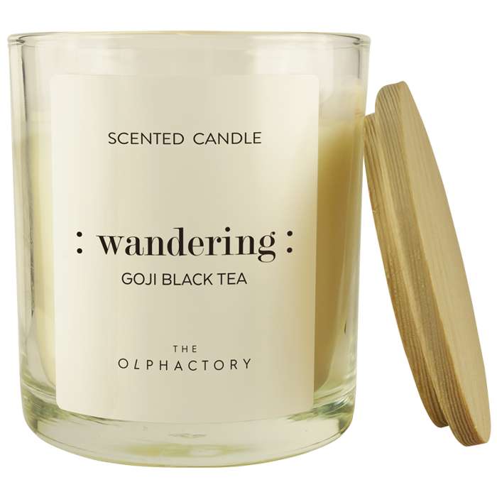 Свеча ароматическая the olphactory, wandering, goji black tea, 40 ч Ambientair VV401GJTO