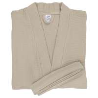 Халат из многослойного муслина бежевого цвета из коллекции essential, размер m Tkano TK23-BR0002