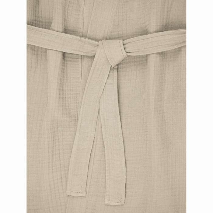 Халат из многослойного муслина бежевого цвета из коллекции essential, размер m Tkano TK23-BR0002