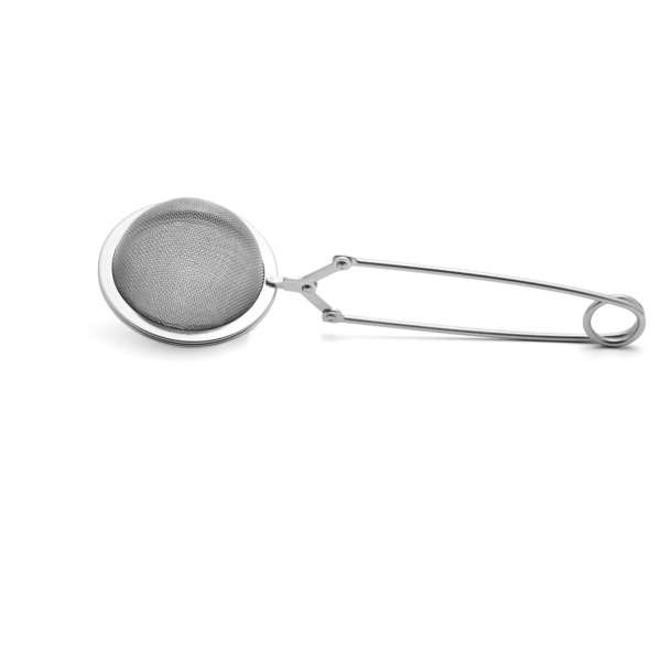 Ситечко для чая Weis на одну ложку с нажимной ручкой, сталь нержавеющая W-13404