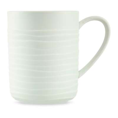 Кружка Decor de table Волна 380 мл, рельеф, фарфор, мятная