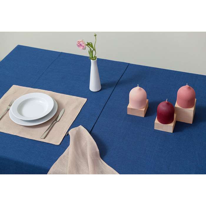 Дорожка на стол из стираного льна синего цвета из коллекции essential, 45х150 см Tkano TK22-TR0001