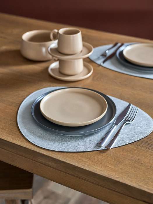 Набор из 4-х двухсторонних сервировочных салфеток drop, 33х41 см, синий/светло-серый Liberty Jones LJ0000468