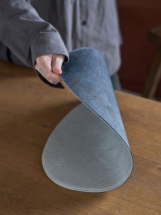 Набор из 4-х двухсторонних сервировочных салфеток drop, 33х41 см, синий/светло-серый Liberty Jones LJ0000468