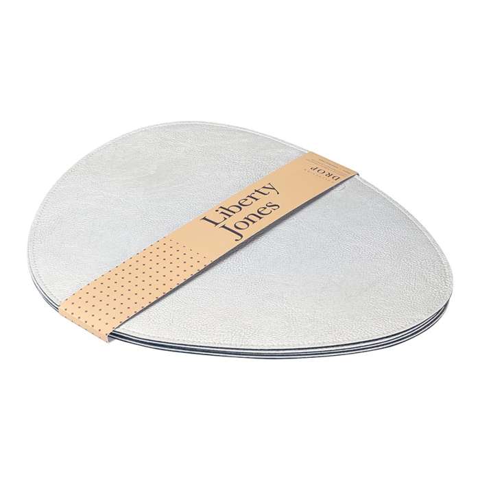 Набор из 4-х двухсторонних сервировочных салфеток drop, 33х41 см, синий/светло-серый Liberty Jones LJ0000468