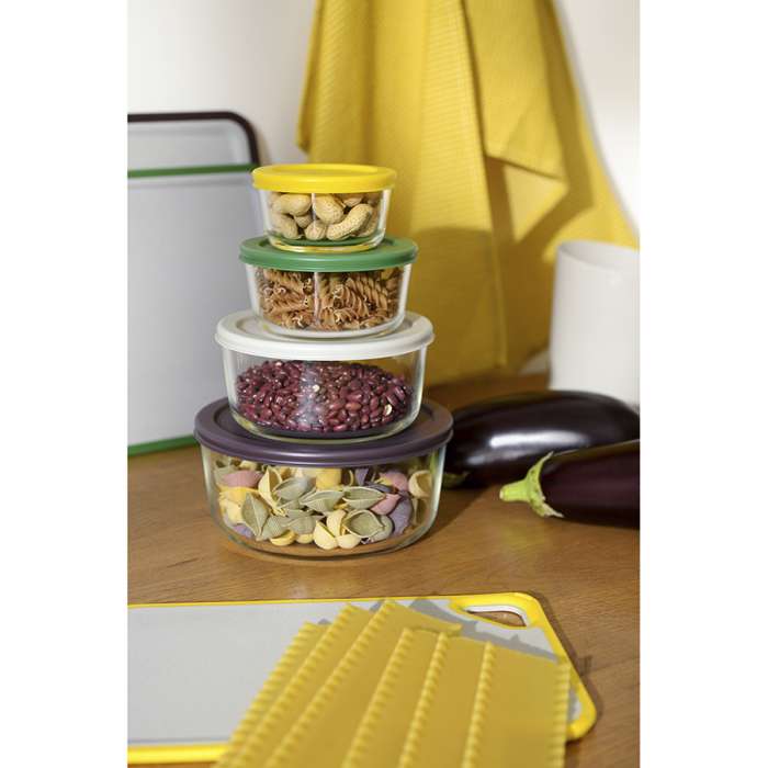 Крышка для стеклянного контейнера круглая, темно-сливовая SMART SOLUTIONS SFE-SS-LD-PL-1.6