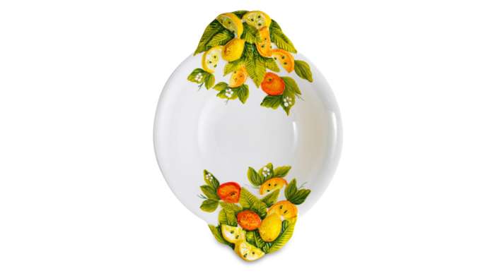 Салатник Лимоны и апельсины 31 см, керамика EDELWEISS EDW-334G