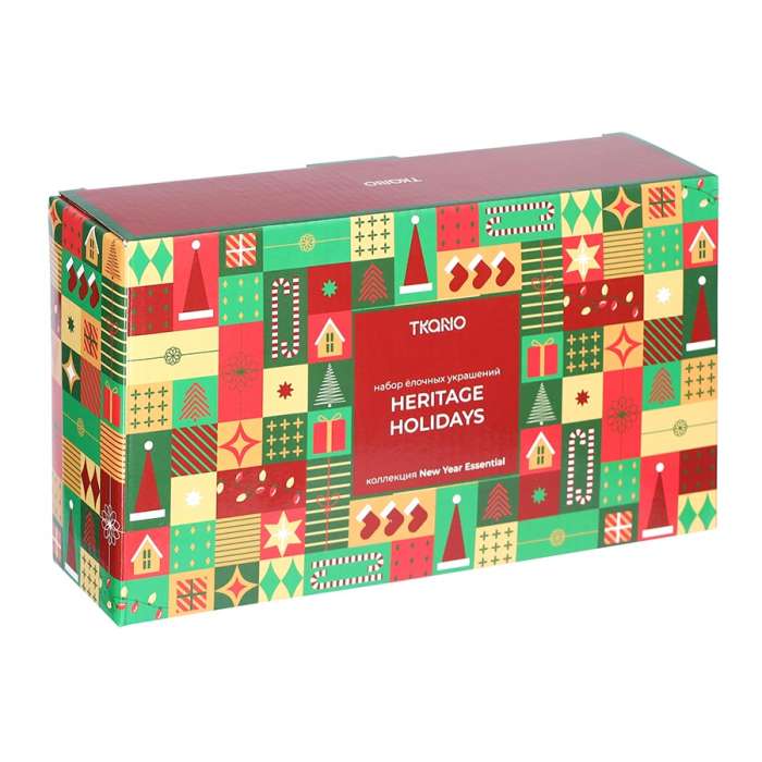 Набор ёлочных украшений heritage holidays из коллекции new year essential, 5 шт. Tkano TK25-NY_DEC0013
