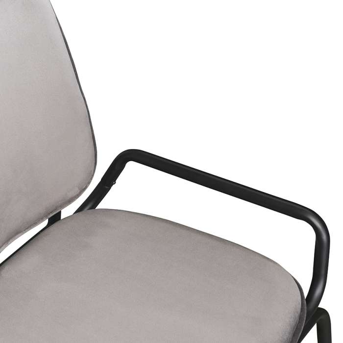 Стул ror, double frame, велюр, черный/серый LATITUDE RORCH2FRBKVLRGR
