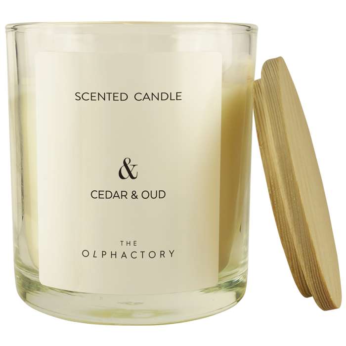 Свеча ароматическая the olphactory, &, cedar&oud, 40 ч Ambientair VV401SWTO
