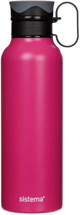 Стальная бутылка с петелькой 600мл SISTEMA HYDRATE 565