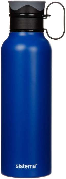 Стальная бутылка с петелькой 600мл SISTEMA HYDRATE 565