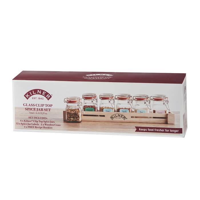 Набор из 6 баночек для специй на подставке 70 мл KILNER K_0025.807V