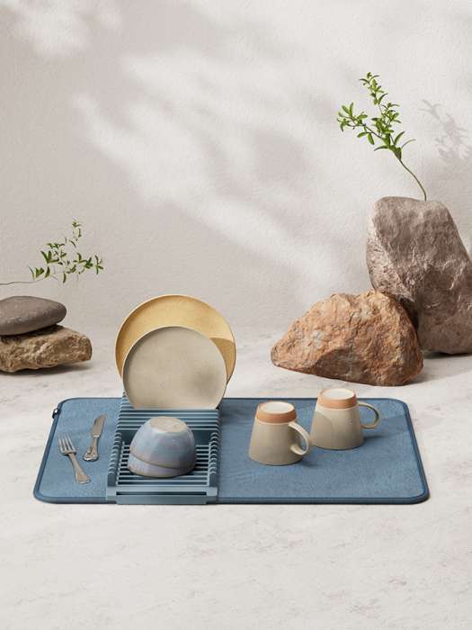 Коврик для сушки посуды udry, 46х61 см, синий UMBRA 330720-1050