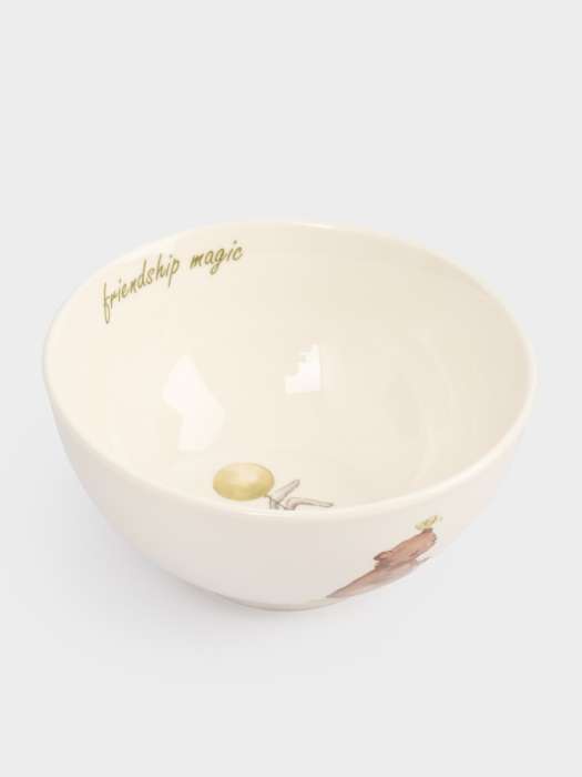 Набор посуды, детский, 1 перс, 3 пр, фарфор N, белый, Мишка и зайчик, Friendship  ANNA LAFARG ANLAF-SHMEI-1905-SET