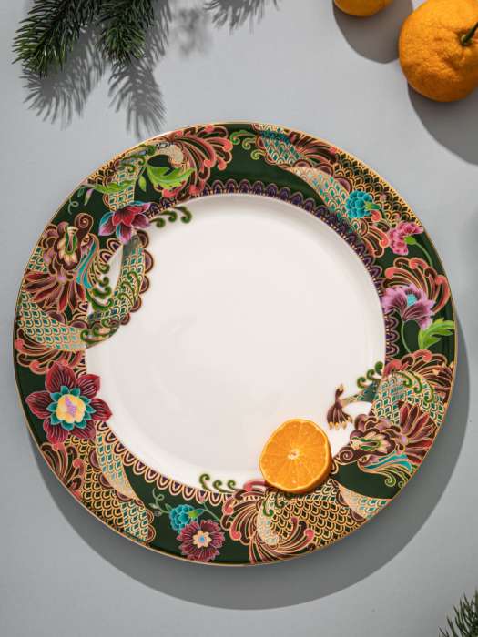Блюдо круглое Mix&Match Home Волшебный Дракон 31 см, фарфор
