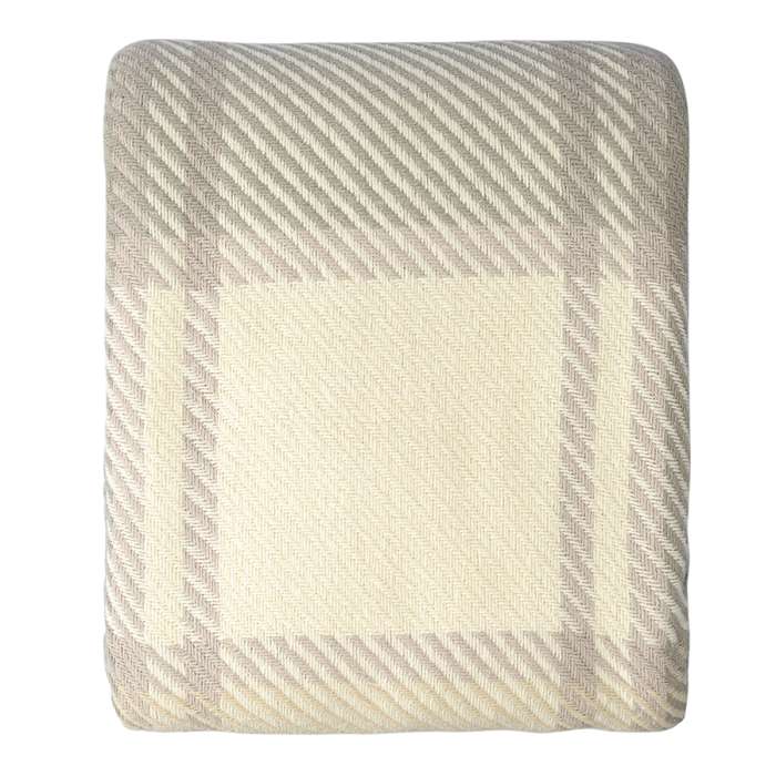 Покрывало из хлопка warm traditions бежево-серого цвета из коллекции essential, 230х250 см Tkano TK23-BS0013