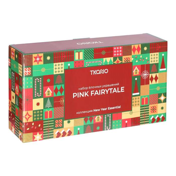 Набор ёлочных украшений pink fairytale из коллекции new year essential, 4 шт. Tkano TK25-NY_DEC0014