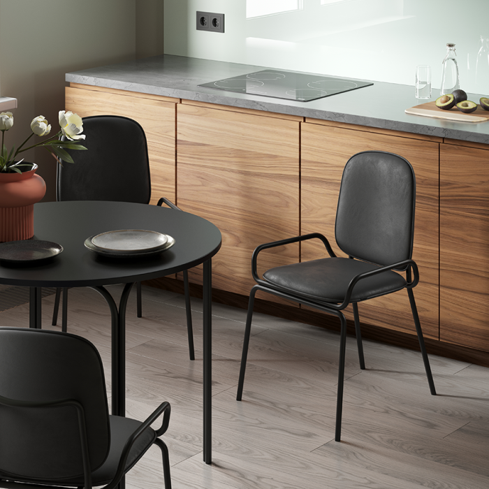 Стул ror, double frame, велюр, черный /черный LATITUDE RORCH2FRBKVLRBK