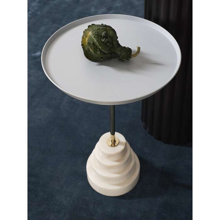 Столик кофейный sustainable collection, D38 см, серый/белый Bergenson Bjorn BB0000489