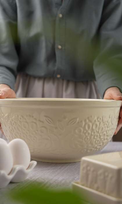 Миска для смешивания birds of paradise, 4,2 л, кремовая Liberty Jones CZ-LJ-MBW-CR-4.2