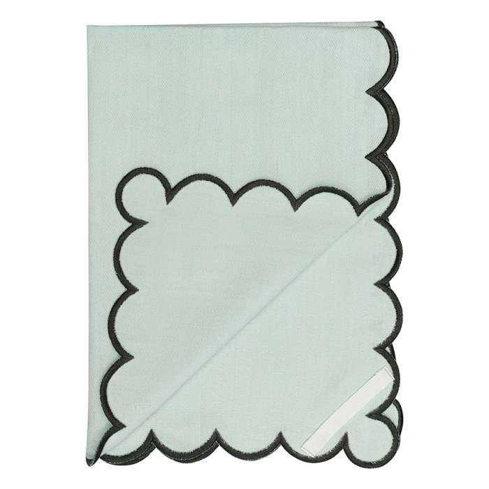 Набор кухонных полотенец с контрастным кантом зеленого цвета из коллекции trendy ruffles, 50х70 см Tkano TK25-TT0002