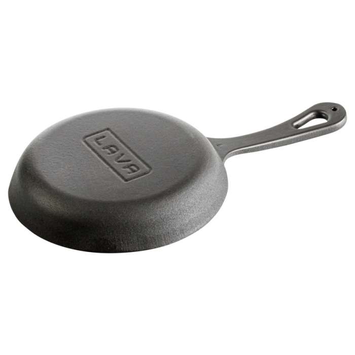 Сковорода порционная на подставке LAVA d16 см, 0,2 л, чугун, бук
