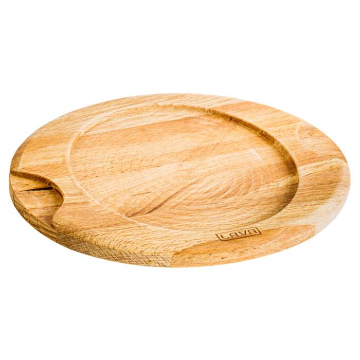 Сковорода порционная на подставке LAVA d16 см, 0,2 л, чугун, бук