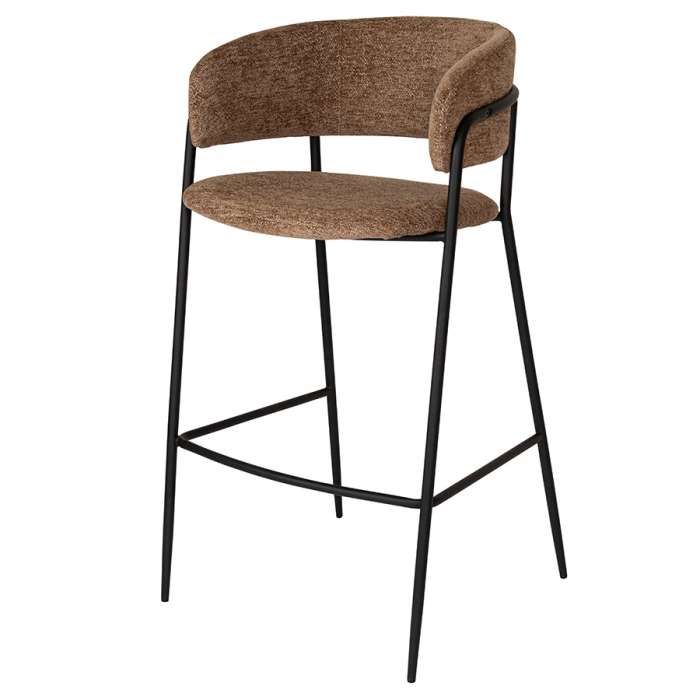 Стул барный helning, мягкий шенилл, светло-коричневый Bergenson Bjorn BB0001045