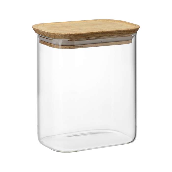 Банка для хранения прямоугольная glass acacia, 950 мл Smart Solutions SS0000342
