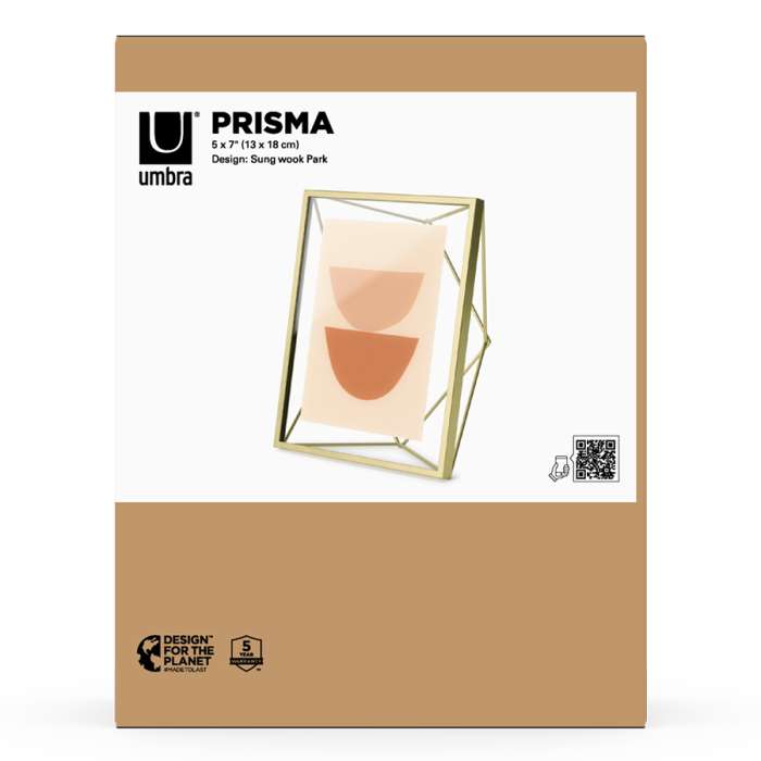 Фоторамка prisma, 13х18, золотистая UMBRA 313015-221