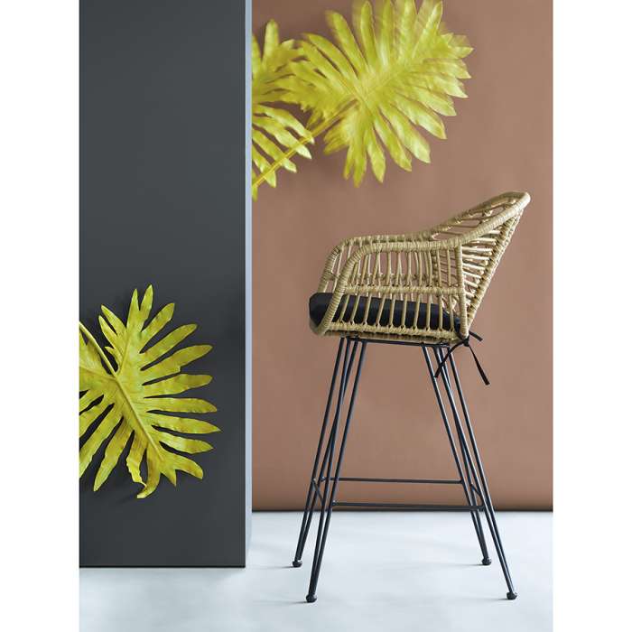 Стул полубарный vetle bent, ротанг Bergenson Bjorn BB0000820