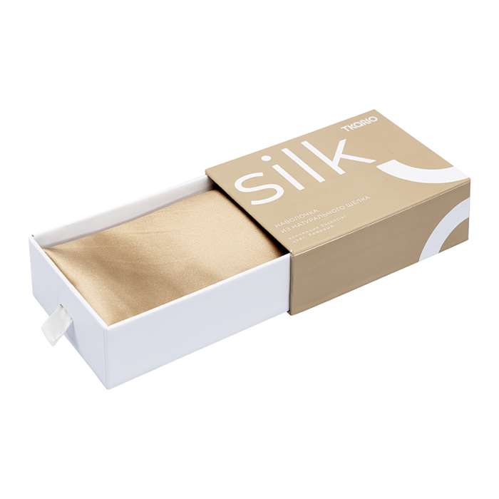 Наволочка из натурального шелка бежевого цвета из коллекции essential, 50х70 см Tkano TK24-PC0031