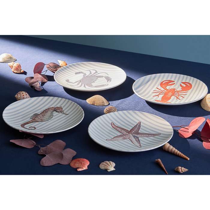 Набор из четырех тарелок aquarium из коллекции sea treasures, D21,5 см Tkano TK24-TW_PL0003