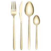Набор столовых приборов pure, золотистые глянцевые, 16 пред. Liberty Jones LJ0000419