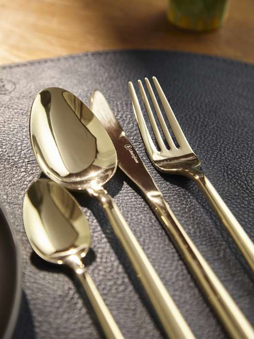 Набор столовых приборов pure, золотистые глянцевые, 16 пред. Liberty Jones LJ0000419