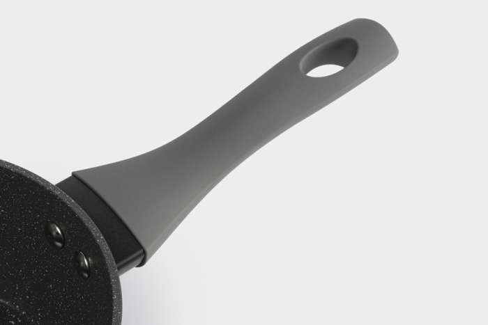 Ковш, 16 см, 1,3 л, с крышкой, с покрытием, алюминий, серо-черный, Robust ANNA LAFARG ANLAF-CNA1025-4