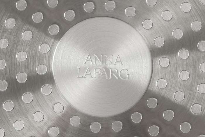 Ковш, 16 см, 1,3 л, с крышкой, с покрытием, алюминий, серо-черный, Robust ANNA LAFARG ANLAF-CNA1025-4